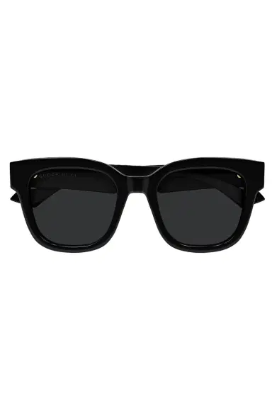 Gucci Round Logo Sunglasses - Black Grey | Thumbnail 1 Gucci Round Logo Sunglasses - Black Grey | Thumbnail 1