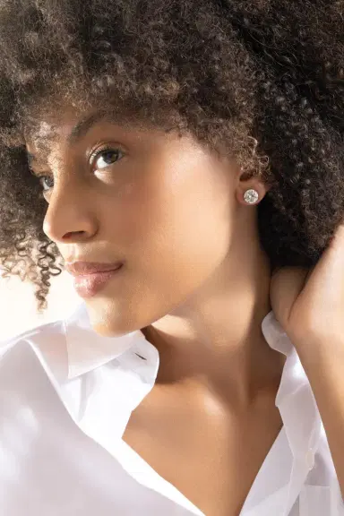 FANTASIA by DESERIO Round Stud Earrings | Thumbnail 2 FANTASIA by DESERIO Round Stud Earrings | Thumbnail 2