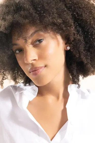 FANTASIA by DESERIO Round Stud Earrings | Thumbnail 4 FANTASIA by DESERIO Round Stud Earrings | Thumbnail 4
