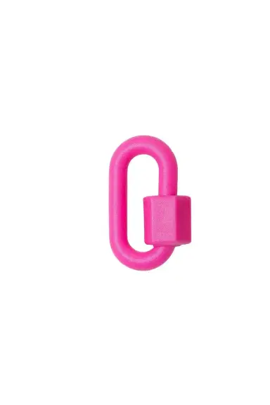 Marla Aaron Rubber Chubby Medium Lock - Flamingo | Thumbnail 1 Marla Aaron Rubber Chubby Medium Lock - Flamingo | Thumbnail 1