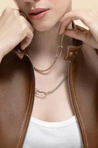 Marla Aaron Ruby Stoned Medium Lock | Thumbnail 2 Marla Aaron Ruby Stoned Medium Lock | Thumbnail 2