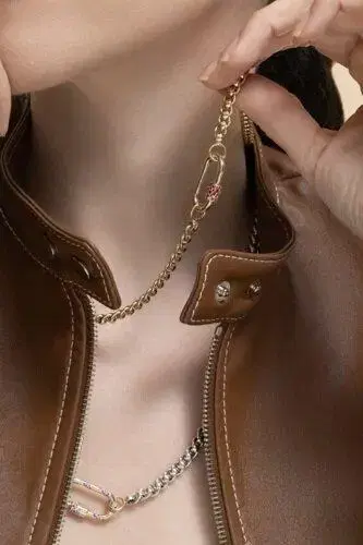 Marla Aaron Ruby Stoned Medium Lock | Thumbnail 3 Marla Aaron Ruby Stoned Medium Lock | Thumbnail 3