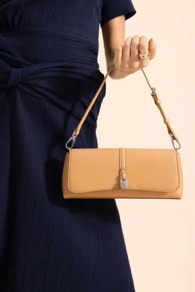 Stella McCartney Ryder Pochette Shoulder Bag - Honey | Thumbnail 2 Stella McCartney Ryder Pochette Shoulder Bag - Honey | Thumbnail 2
