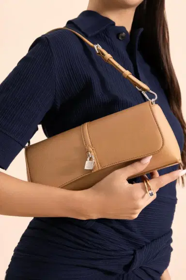 Stella McCartney Ryder Pochette Shoulder Bag - Honey | Thumbnail 3 Stella McCartney Ryder Pochette Shoulder Bag - Honey | Thumbnail 3