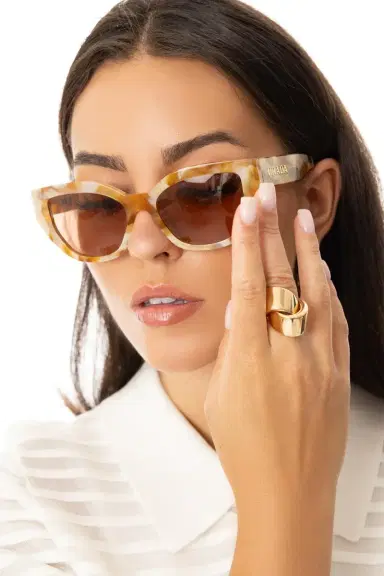 Prada Side Logo Butterfly Lens Sunglasses | Thumbnail 4 Prada Side Logo Butterfly Lens Sunglasses | Thumbnail 4