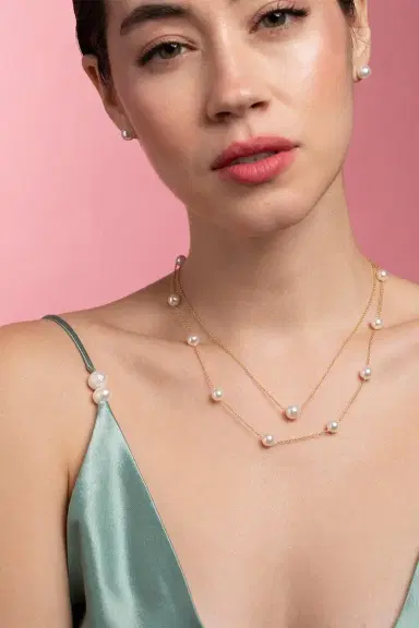 BAGGINS Sliding Akoya Pearl Necklace | Thumbnail 3 BAGGINS Sliding Akoya Pearl Necklace | Thumbnail 3