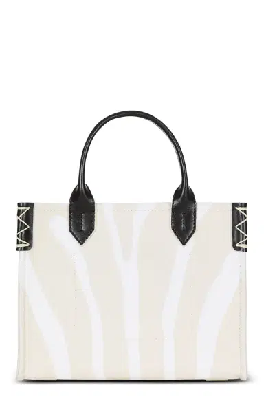 Balmain Small B-Army Shopper - Zebra Canvas | Thumbnail 9 Balmain Small B-Army Shopper - Zebra Canvas | Thumbnail 9