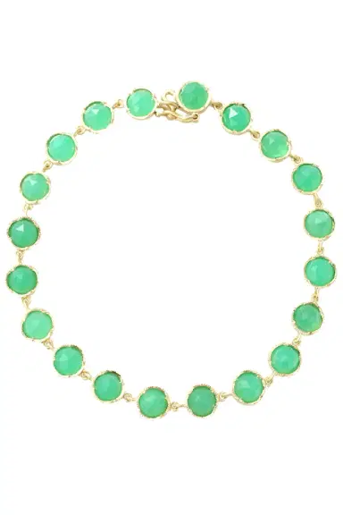 IRENE NEUWIRTH JEWELRY Small Classic Chrysoprase Link Bracelet | Thumbnail 1 IRENE NEUWIRTH JEWELRY Small Classic Chrysoprase Link Bracelet | Thumbnail 1