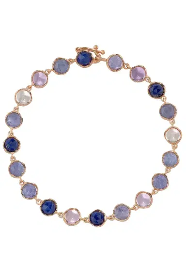 IRENE NEUWIRTH JEWELRY Small Classic Lapis Link Mixed Bracelet | Thumbnail 1 IRENE NEUWIRTH JEWELRY Small Classic Lapis Link Mixed Bracelet | Thumbnail 1