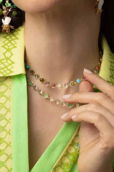 IRENE NEUWIRTH JEWELRY Small Classic Link Mixed Multi Necklace | Thumbnail 3 IRENE NEUWIRTH JEWELRY Small Classic Link Mixed Multi Necklace | Thumbnail 3