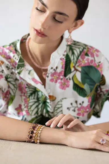 IRENE NEUWIRTH JEWELRY Small Classic Mexican Fire Opal Link Bracelet | Thumbnail 4 IRENE NEUWIRTH JEWELRY Small Classic Mexican Fire Opal Link Bracelet | Thumbnail 4