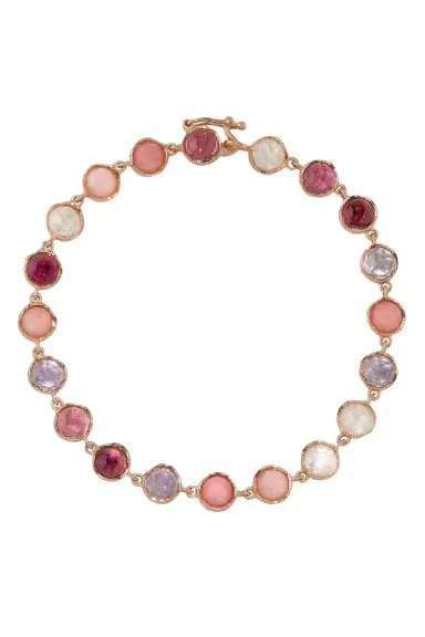 IRENE NEUWIRTH JEWELRY Small Classic Pink Opal Link Mixed Bracelet | Thumbnail 1 IRENE NEUWIRTH JEWELRY Small Classic Pink Opal Link Mixed Bracelet | Thumbnail 1