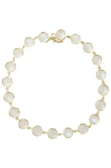 IRENE NEUWIRTH JEWELRY Small Classic Rainbow Moonstone Link Bracelet | Thumbnail 1 IRENE NEUWIRTH JEWELRY Small Classic Rainbow Moonstone Link Bracelet | Thumbnail 1