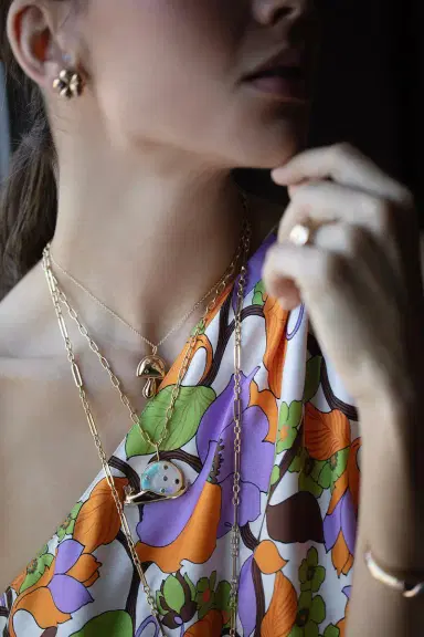 Brent Neale Small Diamond Mushroom Necklace | Thumbnail 2 Brent Neale Small Diamond Mushroom Necklace | Thumbnail 2