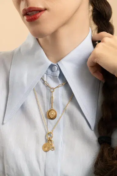 Foundrae Small Open Belcher Chain Necklace | Thumbnail 4 Foundrae Small Open Belcher Chain Necklace | Thumbnail 4