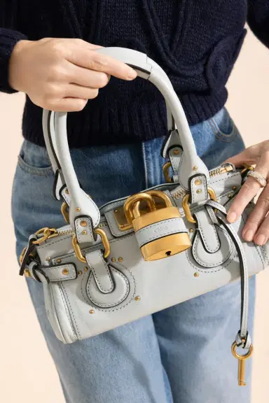 Chloé Small Paddington Bag - Aqua Grey | Thumbnail 4 Chloé Small Paddington Bag - Aqua Grey | Thumbnail 4