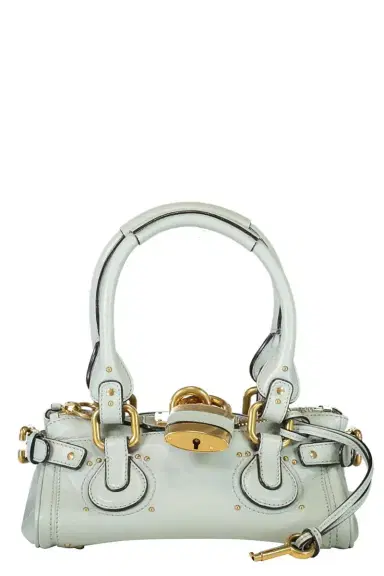 Chloé Small Paddington Bag - Aqua Grey | Thumbnail 1 Chloé Small Paddington Bag - Aqua Grey | Thumbnail 1