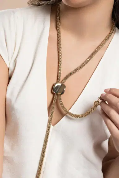 Gas Bijoux Square Biwa Long Necklace | Thumbnail 3 Gas Bijoux Square Biwa Long Necklace | Thumbnail 3
