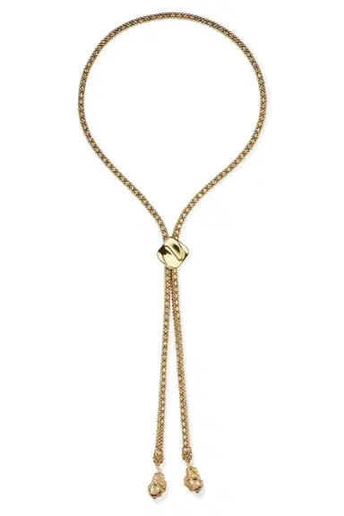 Gas Bijoux Square Biwa Long Necklace | Thumbnail 1 Gas Bijoux Square Biwa Long Necklace | Thumbnail 1