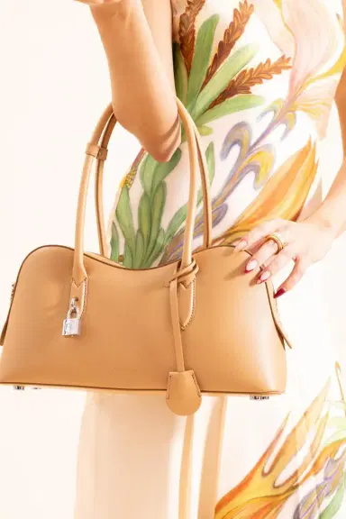 Stella McCartney Stella Ryder Bag - Honey Embossed | Thumbnail 2 Stella McCartney Stella Ryder Bag - Honey Embossed | Thumbnail 2
