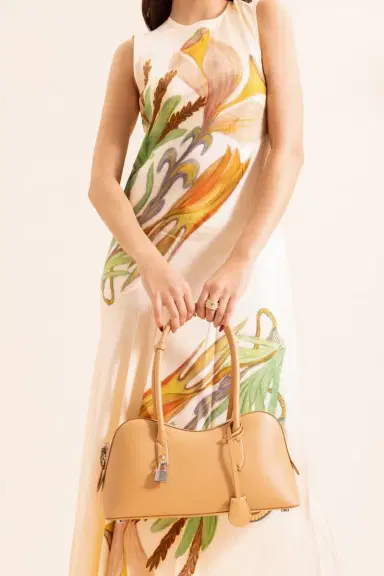 Stella McCartney Stella Ryder Bag - Honey Embossed | Thumbnail 3 Stella McCartney Stella Ryder Bag - Honey Embossed | Thumbnail 3