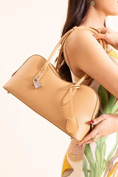 Stella McCartney Stella Ryder Bag - Honey Embossed | Thumbnail 4 Stella McCartney Stella Ryder Bag - Honey Embossed | Thumbnail 4