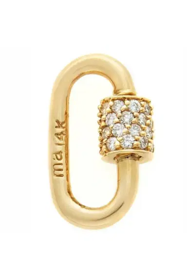 Marla Aaron Stoned Babylock with Diamonds | Thumbnail 1 Marla Aaron Stoned Babylock with Diamonds | Thumbnail 1