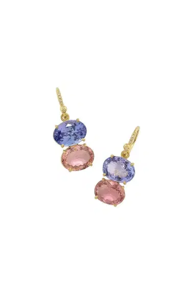 IRENE NEUWIRTH JEWELRY Tanzanite Tourmaline Gemmy Gem Earrings | Thumbnail 1 IRENE NEUWIRTH JEWELRY Tanzanite Tourmaline Gemmy Gem Earrings | Thumbnail 1