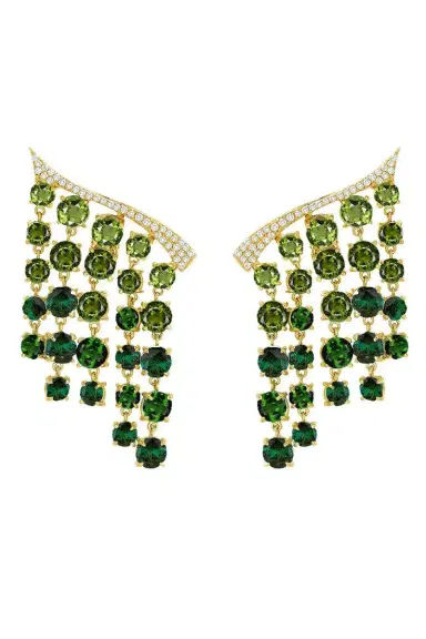 CAROL KAUFFMANN Tourmaline Bossa Nova Earrings | Thumbnail 1 CAROL KAUFFMANN Tourmaline Bossa Nova Earrings | Thumbnail 1
