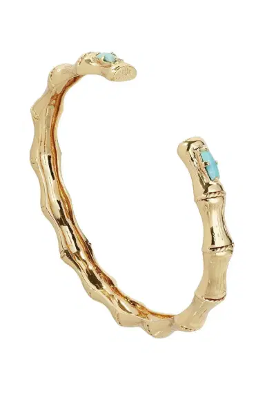 Gas Bijoux Turquoise Bambou Jonc Strass Bracelet | Thumbnail 1 Gas Bijoux Turquoise Bambou Jonc Strass Bracelet | Thumbnail 1