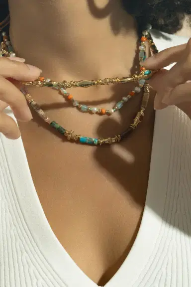 Gas Bijoux Turquoise Beaded Kali Necklace | Thumbnail 3 Gas Bijoux Turquoise Beaded Kali Necklace | Thumbnail 3