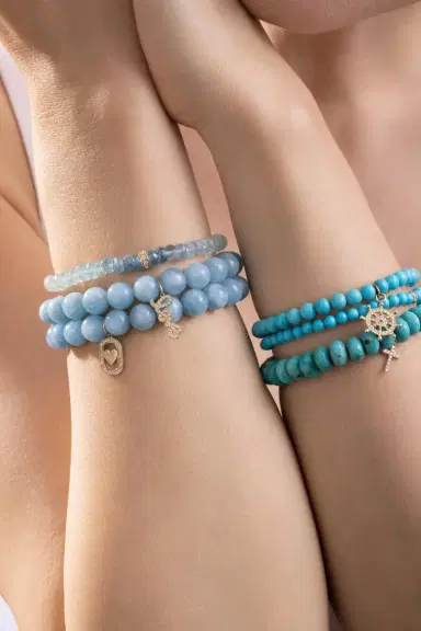 Sydney Evan Turquoise Helm Charm Bracelet | Thumbnail 4 Sydney Evan Turquoise Helm Charm Bracelet | Thumbnail 4