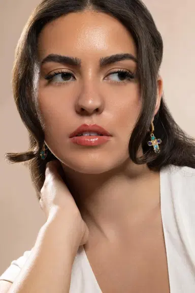 Gas Bijoux Turquoise Lapis Tao Cruzita Earrings | Thumbnail 3 Gas Bijoux Turquoise Lapis Tao Cruzita Earrings | Thumbnail 3