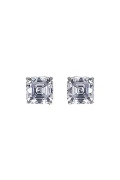 FANTASIA by DESERIO White Clip Stud Earrings | Thumbnail 1 FANTASIA by DESERIO White Clip Stud Earrings | Thumbnail 1