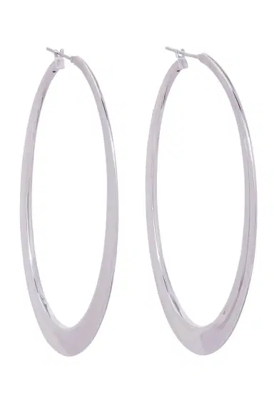 SIDNEY GARBER White Gold Crescent Hoops | Thumbnail 1 SIDNEY GARBER White Gold Crescent Hoops | Thumbnail 1