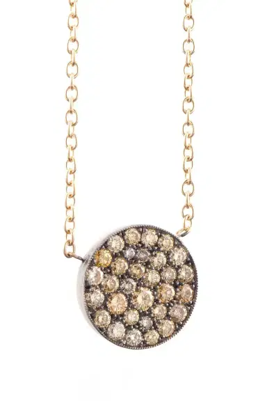 Sylva & Cie Yellow Diamond Fancy Argile Ten Table Pendant Necklace | Thumbnail 1 Sylva & Cie Yellow Diamond Fancy Argile Ten Table Pendant Necklace | Thumbnail 1