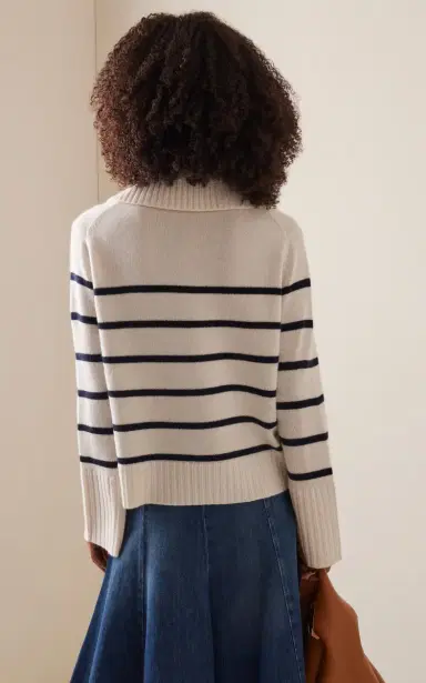 Jenni Kayne Frances Cashmere Polo Sweater | Thumbnail 4 Jenni Kayne Frances Cashmere Polo Sweater | Thumbnail 4