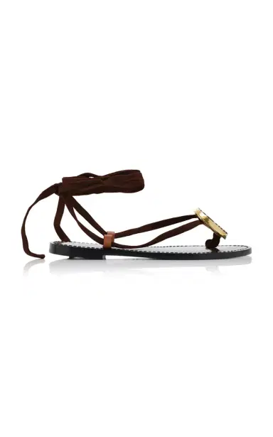 AMANU Exclusive Vamizi Embellished Suede Sandals | Thumbnail 1 AMANU Exclusive Vamizi Embellished Suede Sandals | Thumbnail 1
