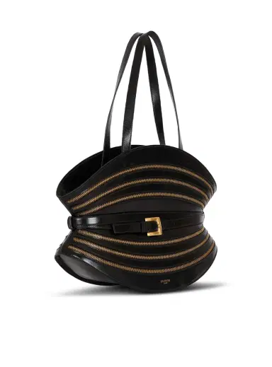 Balmain Medium Shuffle Zips bag in calfskin leather | Thumbnail 3 Balmain Medium Shuffle Zips bag in calfskin leather | Thumbnail 3