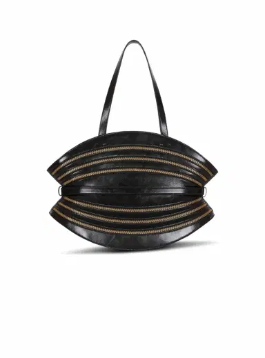 Balmain Medium Shuffle Zips bag in calfskin leather | Thumbnail 4 Balmain Medium Shuffle Zips bag in calfskin leather | Thumbnail 4