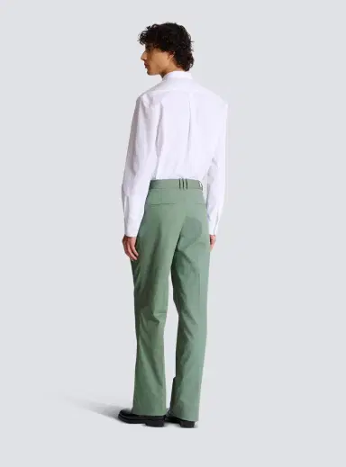 Balmain Pleated cotton trousers | Thumbnail 4 Balmain Pleated cotton trousers | Thumbnail 4