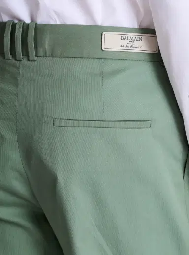 Balmain Pleated cotton trousers | Thumbnail 6 Balmain Pleated cotton trousers | Thumbnail 6