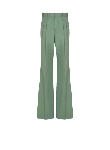 Balmain Pleated cotton trousers | Thumbnail 1 Balmain Pleated cotton trousers | Thumbnail 1