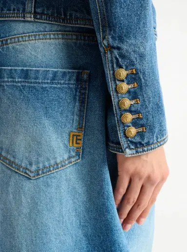 Balmain Denim 2-button jacket | Thumbnail 6 Balmain Denim 2-button jacket | Thumbnail 6
