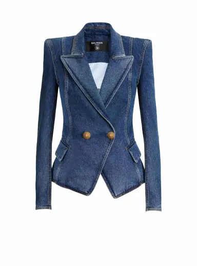 Balmain Denim 2-button jacket | Thumbnail 1 Balmain Denim 2-button jacket | Thumbnail 1
