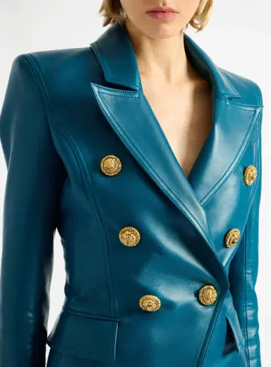 Balmain Leather 6-button jacket | Thumbnail 4 Balmain Leather 6-button jacket | Thumbnail 4