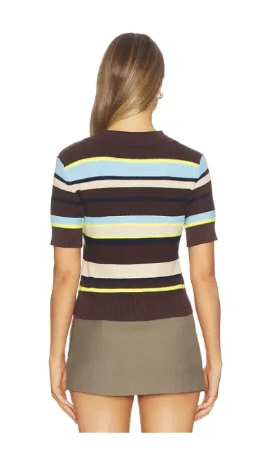 Central Park West Marlon Pique Stripe Polo | Thumbnail 3 Central Park West Marlon Pique Stripe Polo | Thumbnail 3