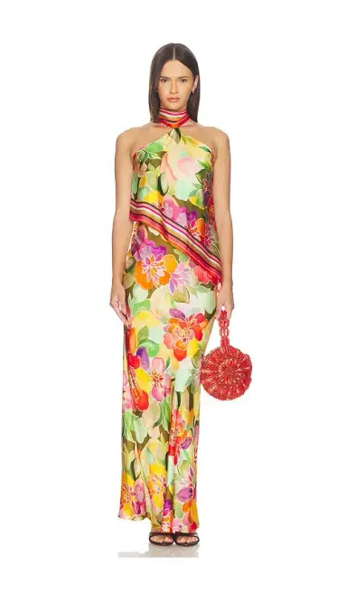 Amanda Uprichard Irena Maxi Dress | Thumbnail 1 Amanda Uprichard Irena Maxi Dress | Thumbnail 1
