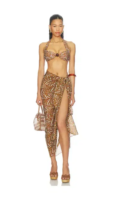 NICHOLAS Sirena Halter Bikini Top With Bead | Thumbnail 4 NICHOLAS Sirena Halter Bikini Top With Bead | Thumbnail 4