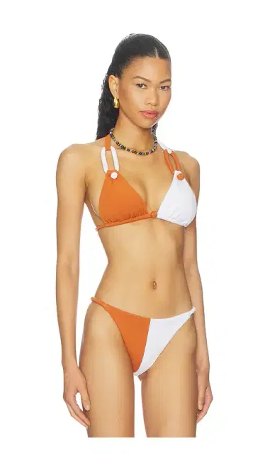 Nau Bikinis Lola Colorblock Triangle Bikini Top | Thumbnail 2 Nau Bikinis Lola Colorblock Triangle Bikini Top | Thumbnail 2